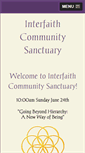 Mobile Screenshot of interfaithcommunitysanctuary.org