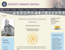 Tablet Screenshot of interfaithcommunitysanctuary.org